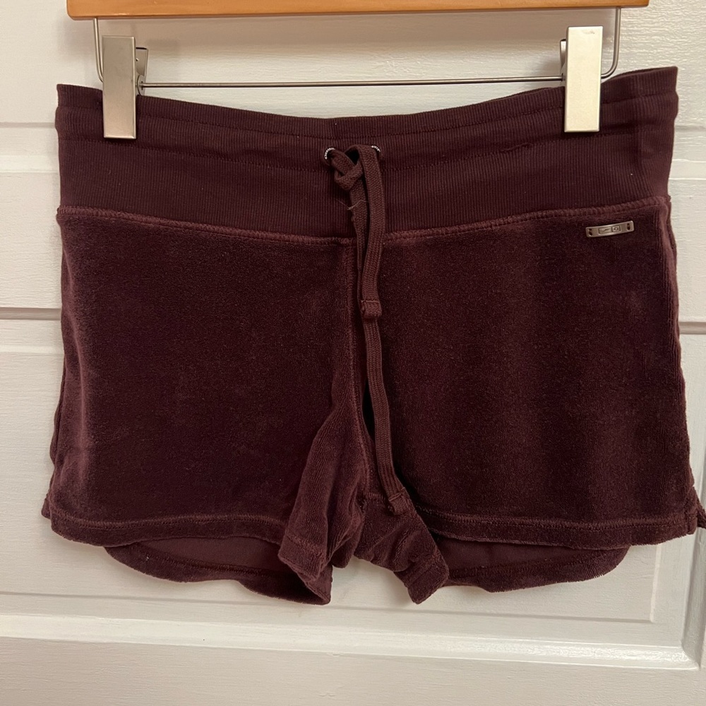 Brown Terry cloth shorts